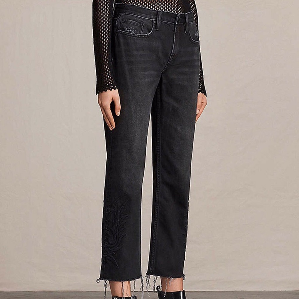 all saints philly jeans - boyfriend low waist 26